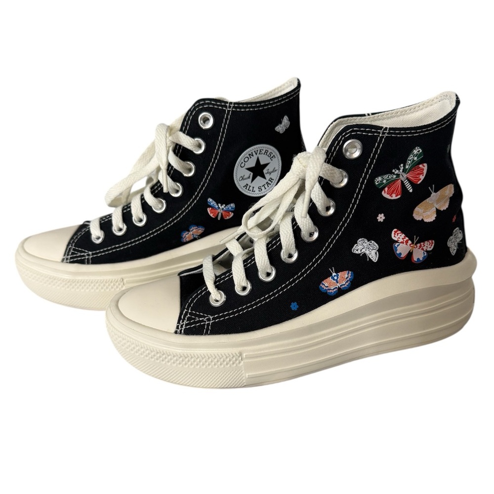 Converse Chuck Taylor All Star Move Platform High Butterfly Wings Size 6
